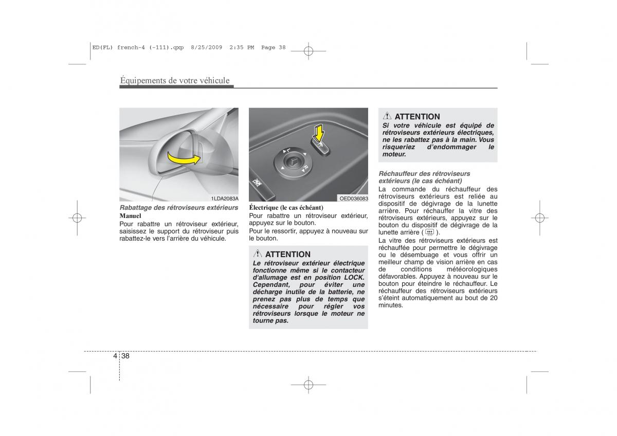 KIA Ceed I 1 manuel du proprietaire / page 116