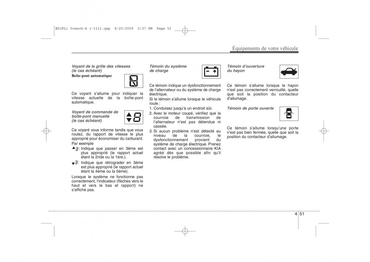 KIA Ceed I 1 manuel du proprietaire / page 129