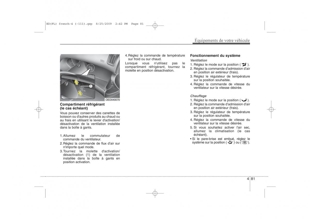 KIA Ceed I 1 manuel du proprietaire / page 159