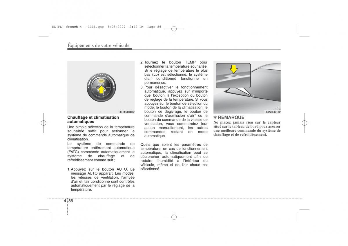 KIA Ceed I 1 manuel du proprietaire / page 164