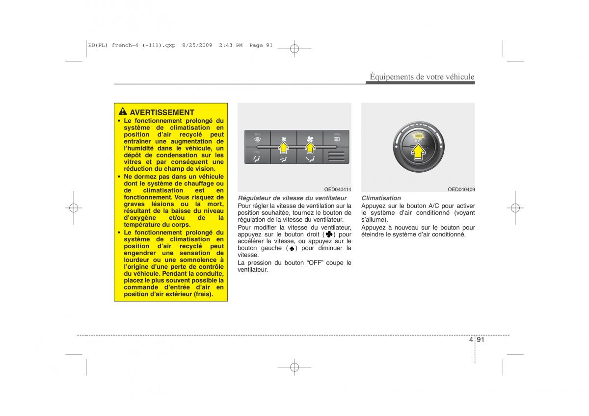 KIA Ceed I 1 manuel du proprietaire / page 169