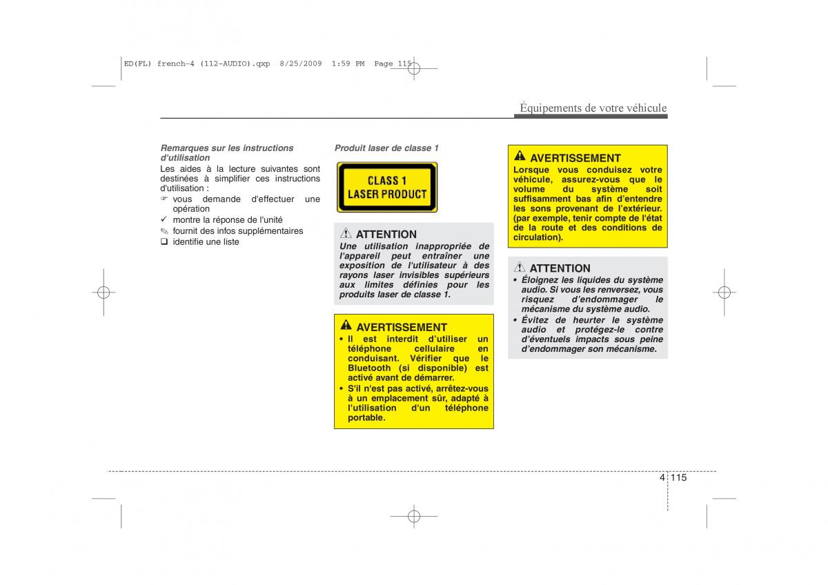 KIA Ceed I 1 manuel du proprietaire / page 193