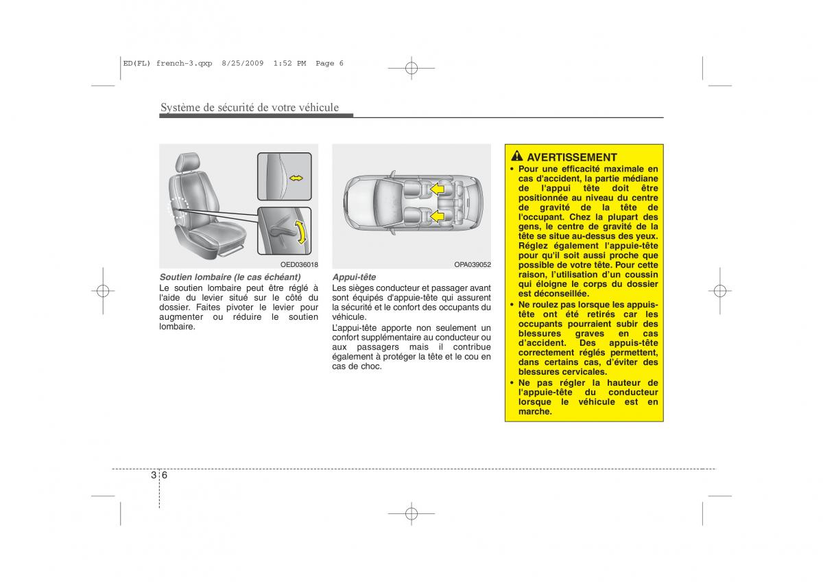 KIA Ceed I 1 manuel du proprietaire / page 20