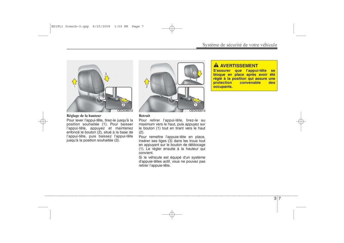 KIA Ceed I 1 manuel du proprietaire / page 21