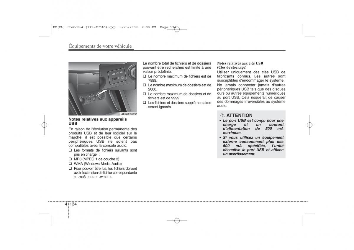 KIA Ceed I 1 manuel du proprietaire / page 212