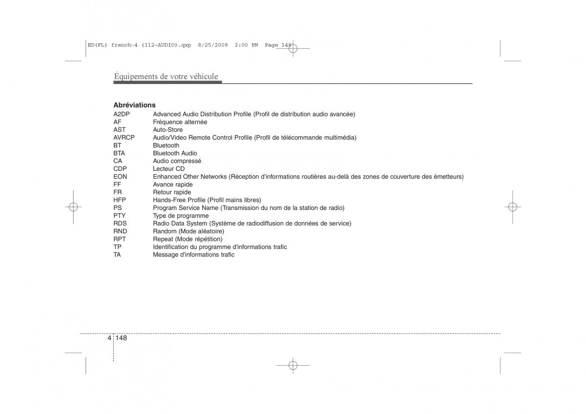 KIA Ceed I 1 manuel du proprietaire / page 226