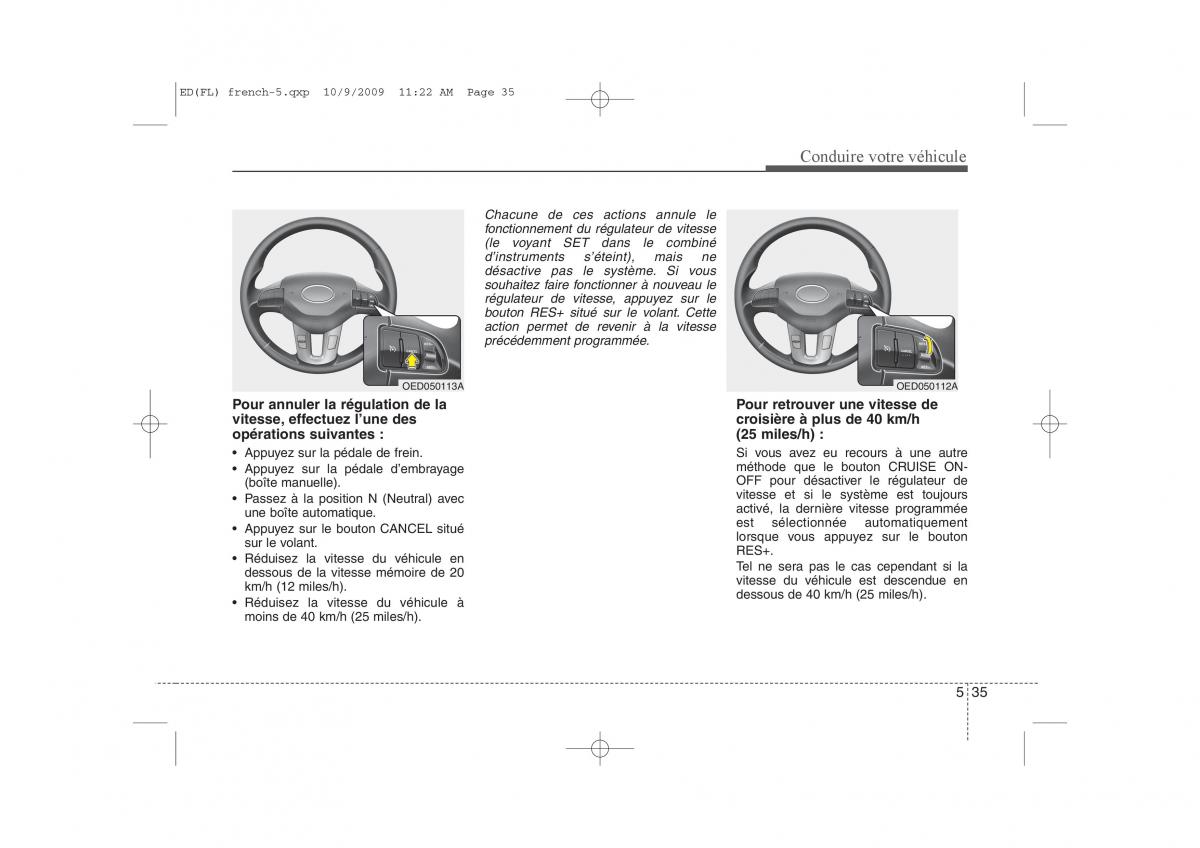 KIA Ceed I 1 manuel du proprietaire / page 261