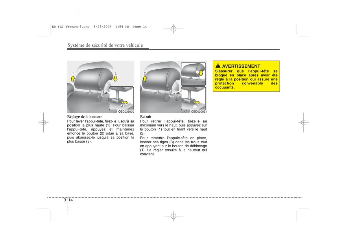 KIA Ceed I 1 manuel du proprietaire / page 28