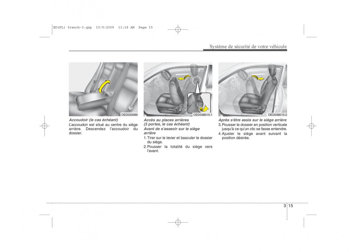 KIA Ceed I 1 manuel du proprietaire / page 29