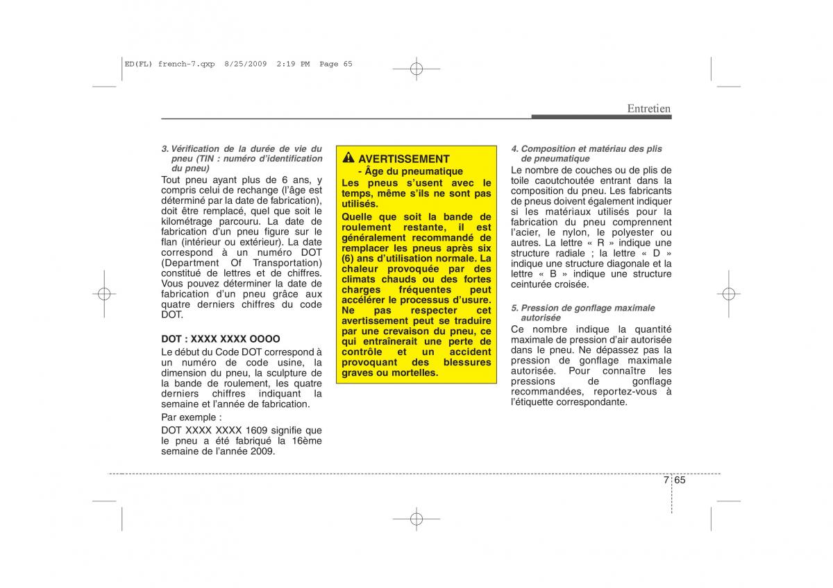 KIA Ceed I 1 manuel du proprietaire / page 375