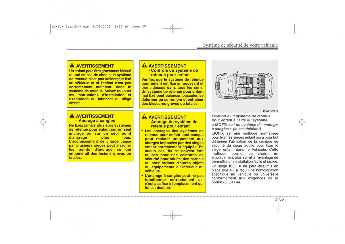 KIA Ceed I 1 manuel du proprietaire / page 49