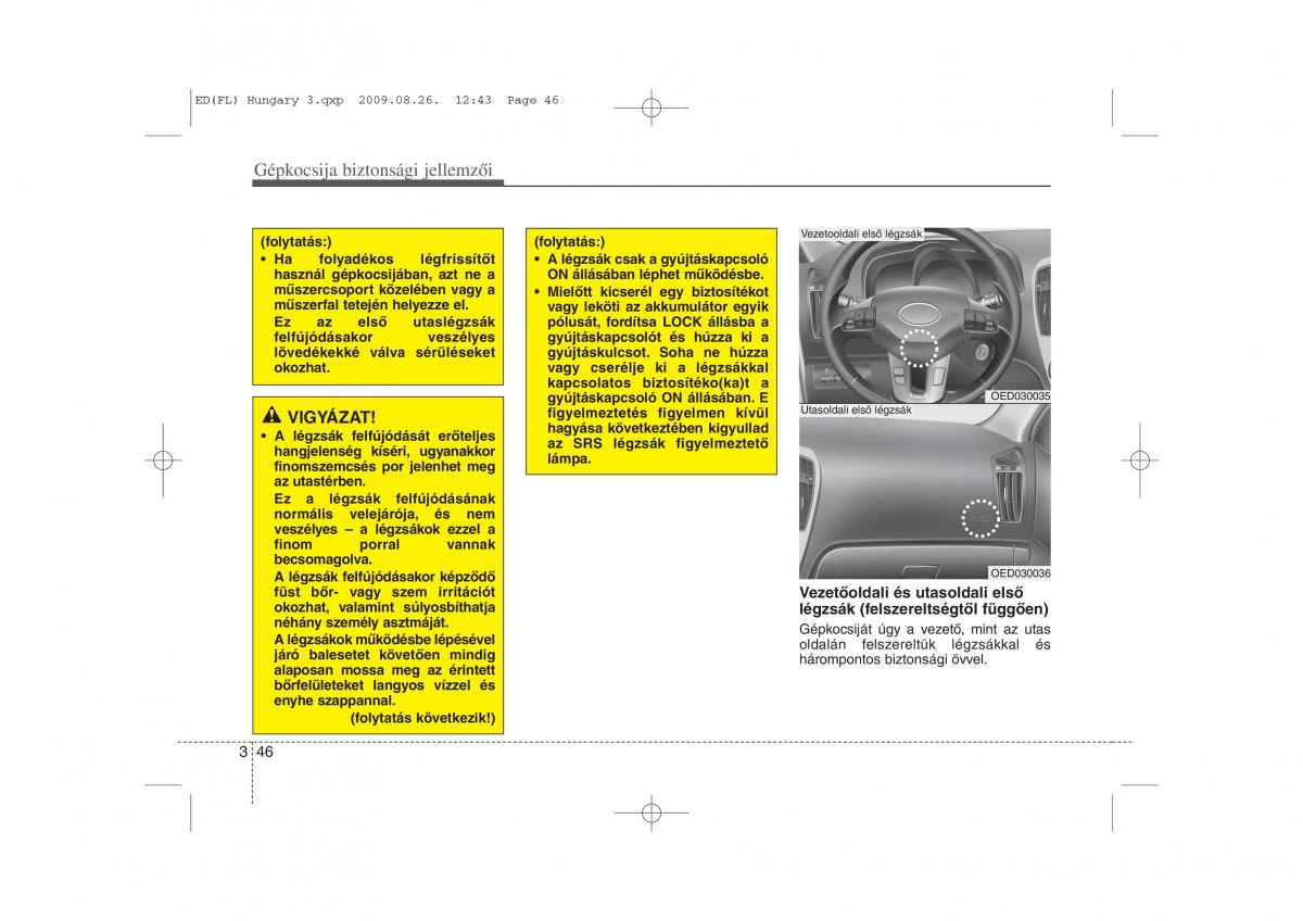 KIA Ceed I 1 Kezelesi utmutato / page 59