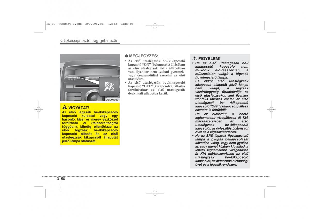 KIA Ceed I 1 Kezelesi utmutato / page 63