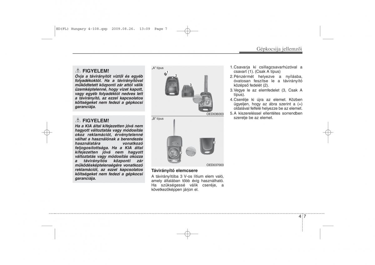 KIA Ceed I 1 Kezelesi utmutato / page 81