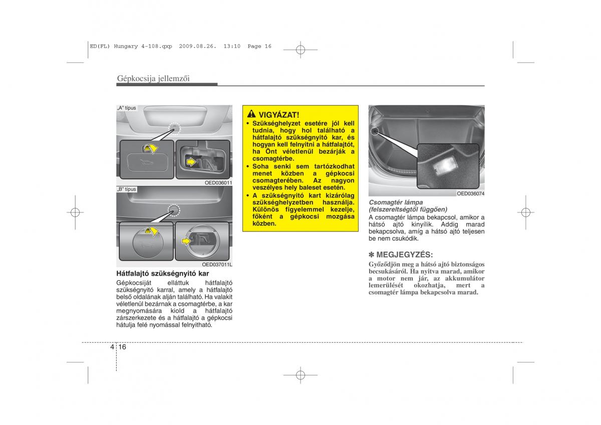 KIA Ceed I 1 Kezelesi utmutato / page 90