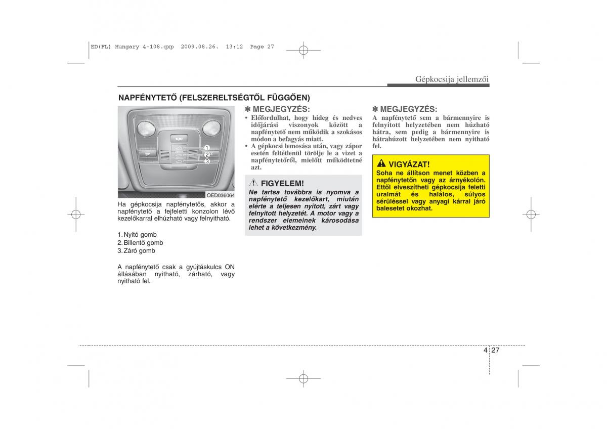 KIA Ceed I 1 Kezelesi utmutato / page 101