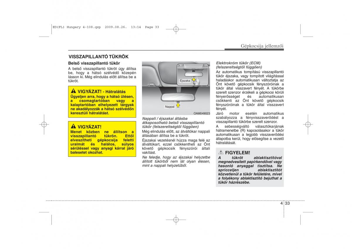 KIA Ceed I 1 Kezelesi utmutato / page 107