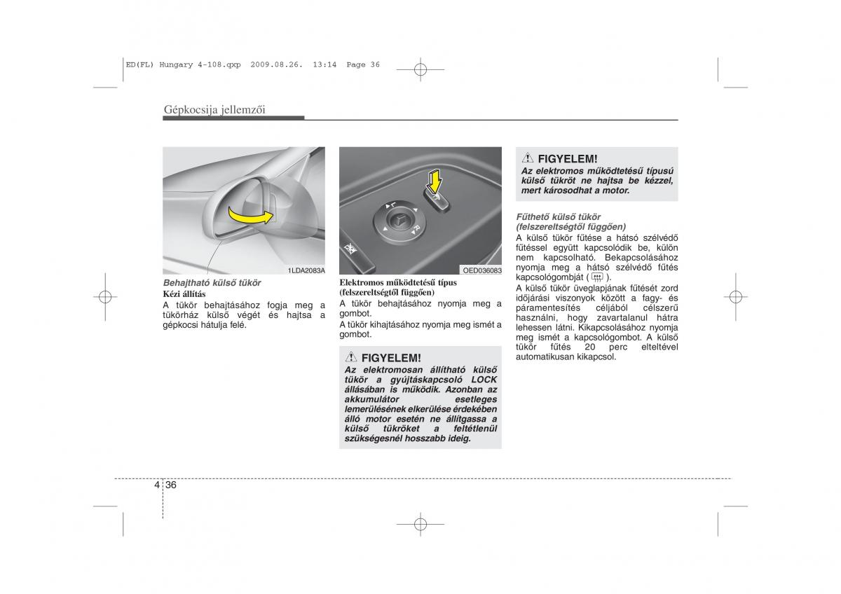 KIA Ceed I 1 Kezelesi utmutato / page 110