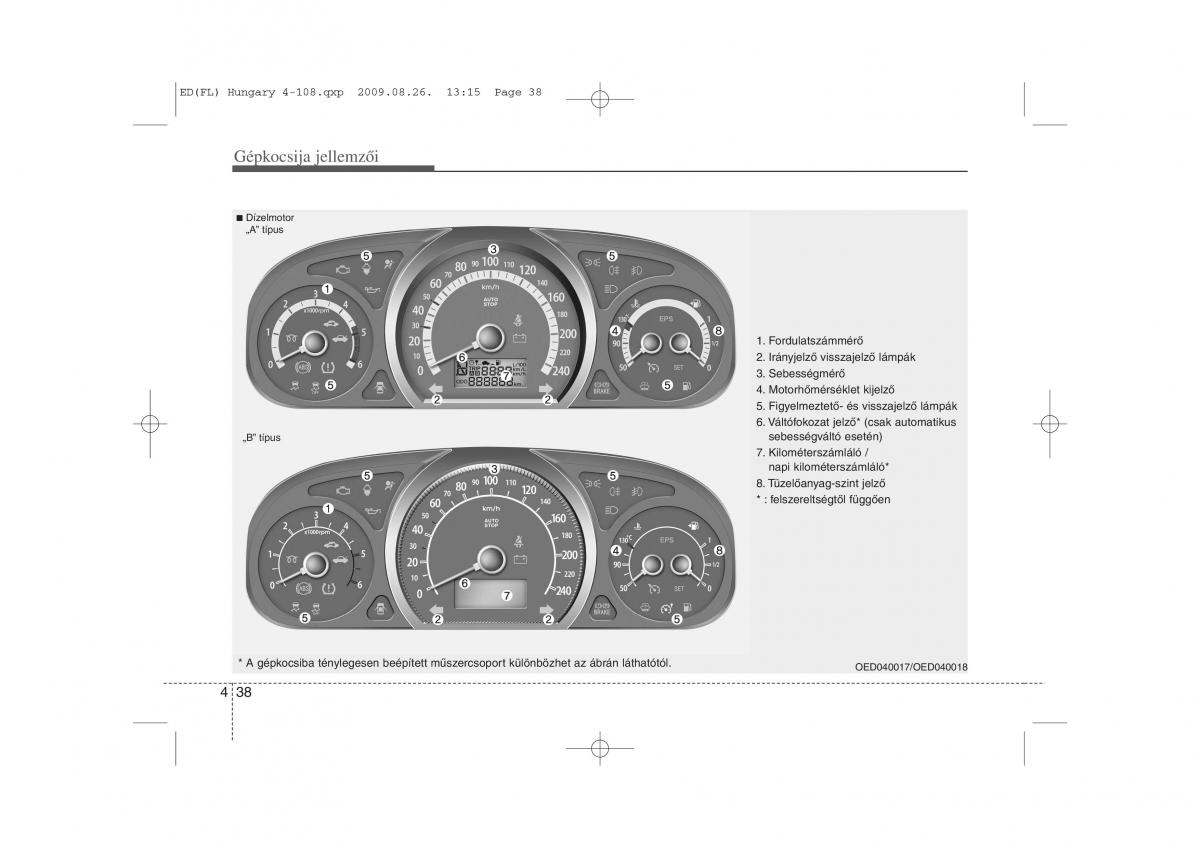 KIA Ceed I 1 Kezelesi utmutato / page 112