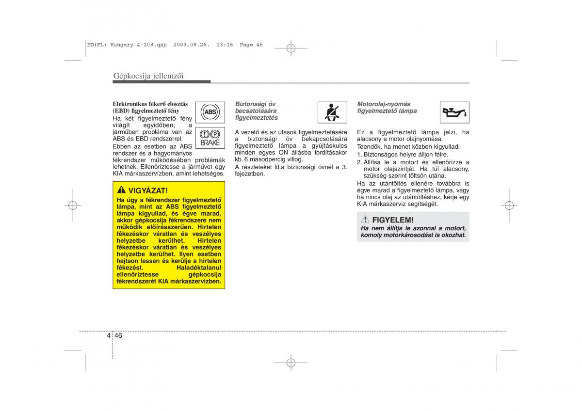 KIA Ceed I 1 Kezelesi utmutato / page 120