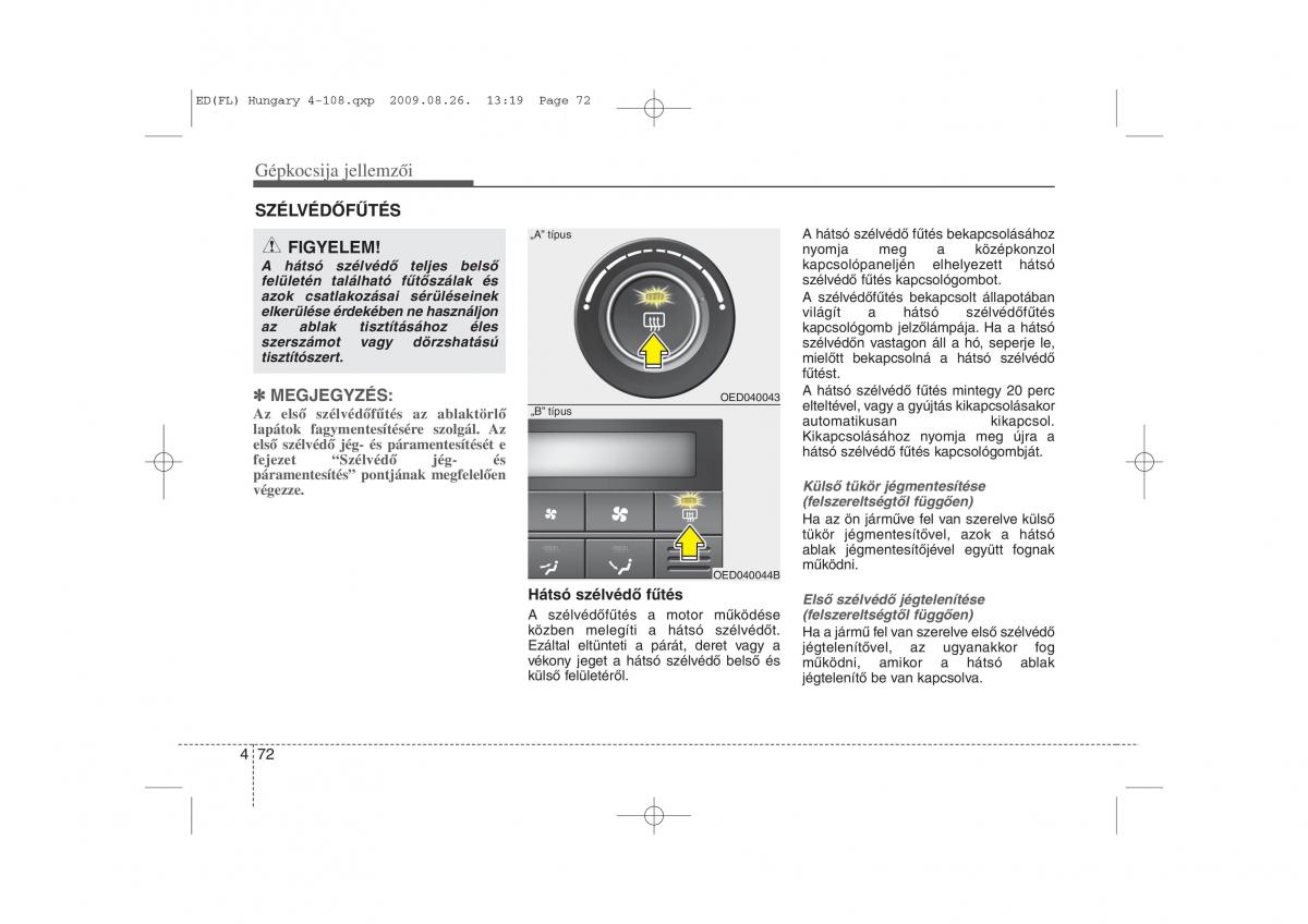 KIA Ceed I 1 Kezelesi utmutato / page 146