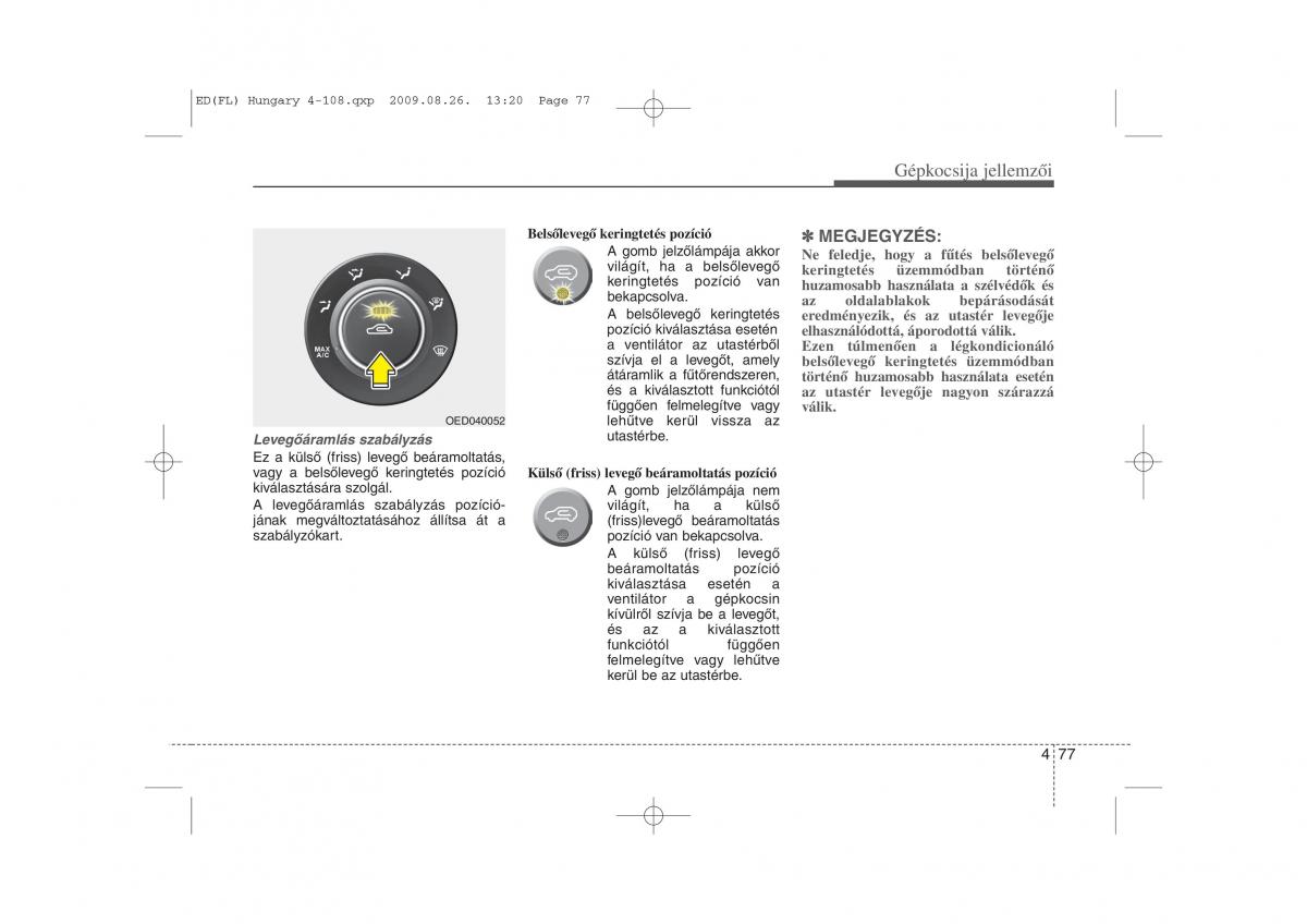 KIA Ceed I 1 Kezelesi utmutato / page 151