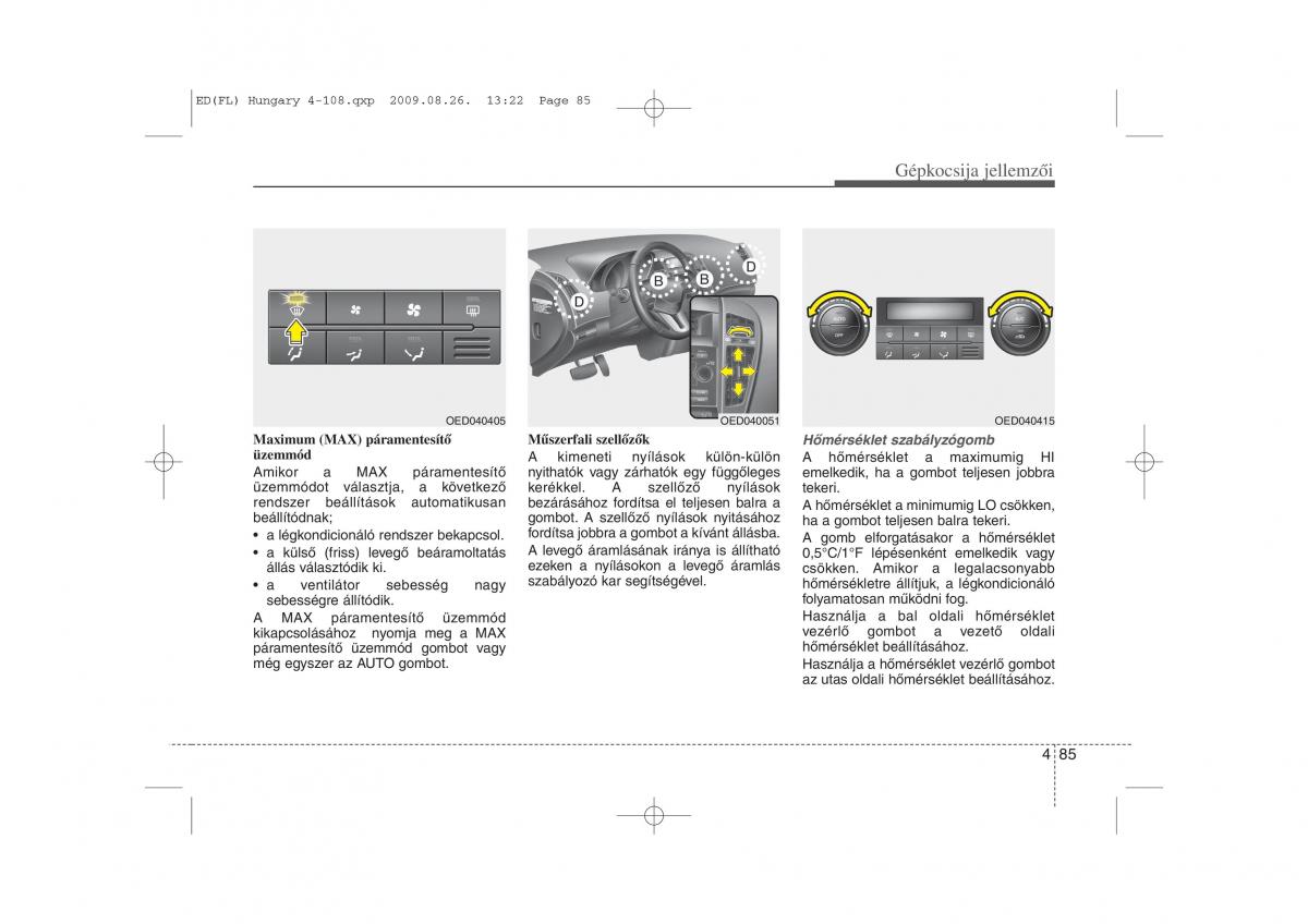 KIA Ceed I 1 Kezelesi utmutato / page 159