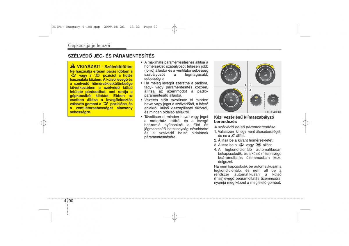 KIA Ceed I 1 Kezelesi utmutato / page 164