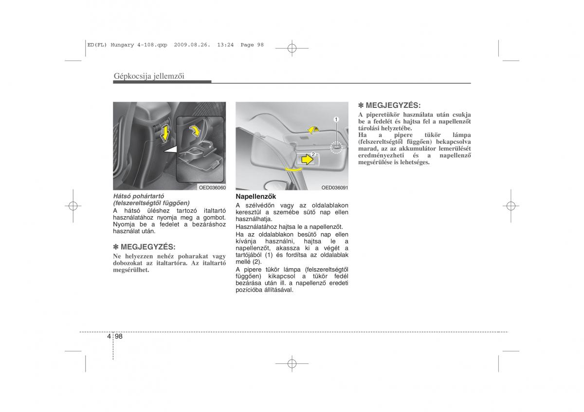 KIA Ceed I 1 Kezelesi utmutato / page 172