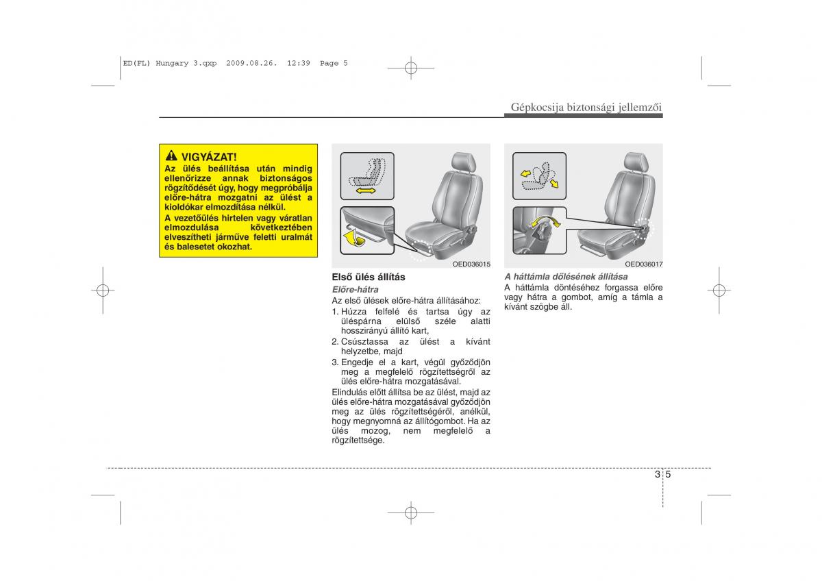 KIA Ceed I 1 Kezelesi utmutato / page 18