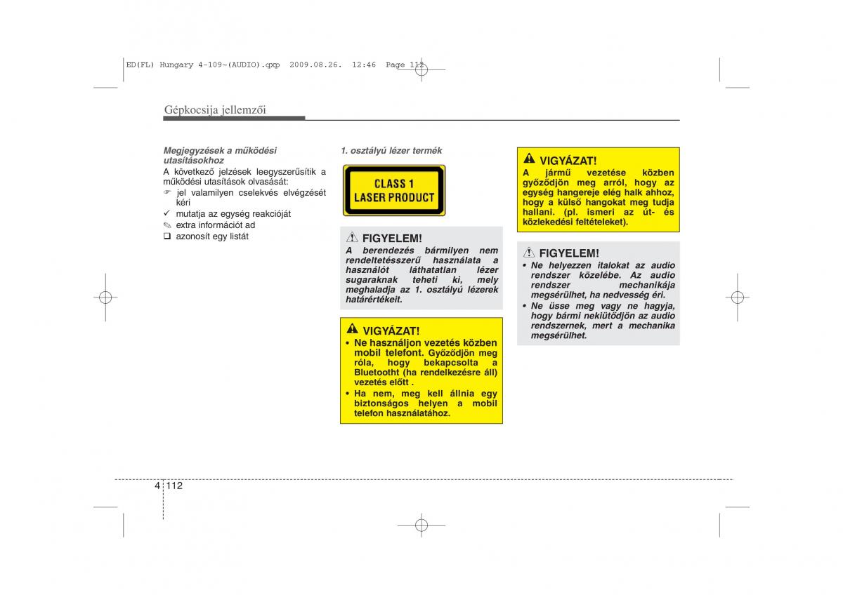 KIA Ceed I 1 Kezelesi utmutato / page 186