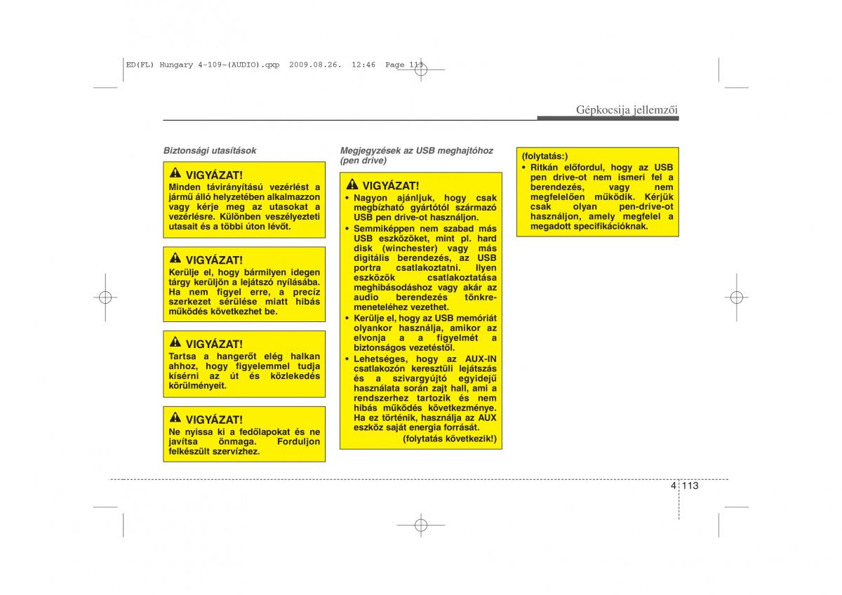 KIA Ceed I 1 Kezelesi utmutato / page 187