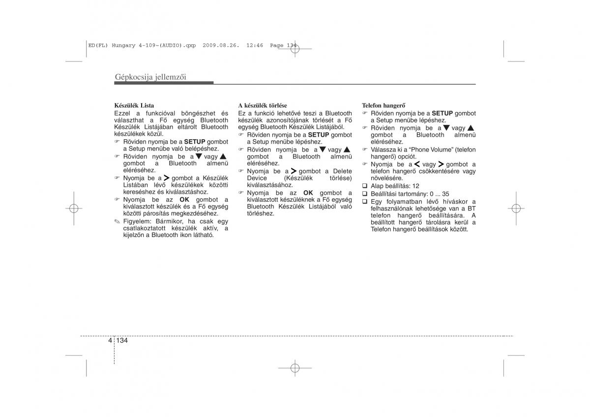 KIA Ceed I 1 Kezelesi utmutato / page 208