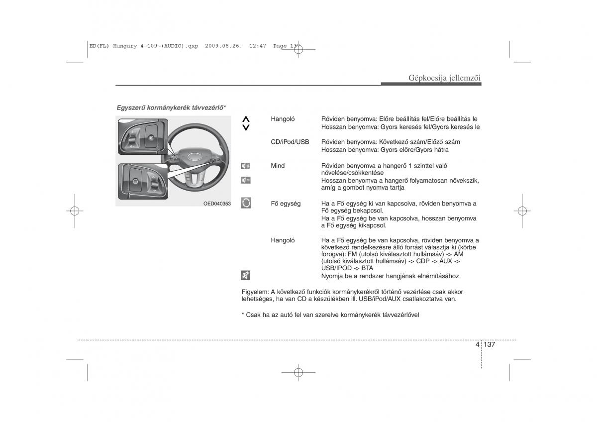 KIA Ceed I 1 Kezelesi utmutato / page 211