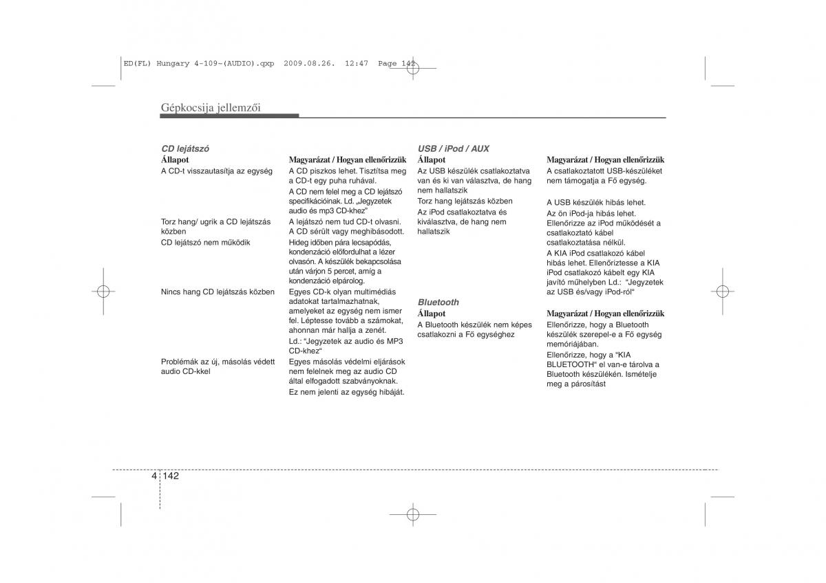 KIA Ceed I 1 Kezelesi utmutato / page 216