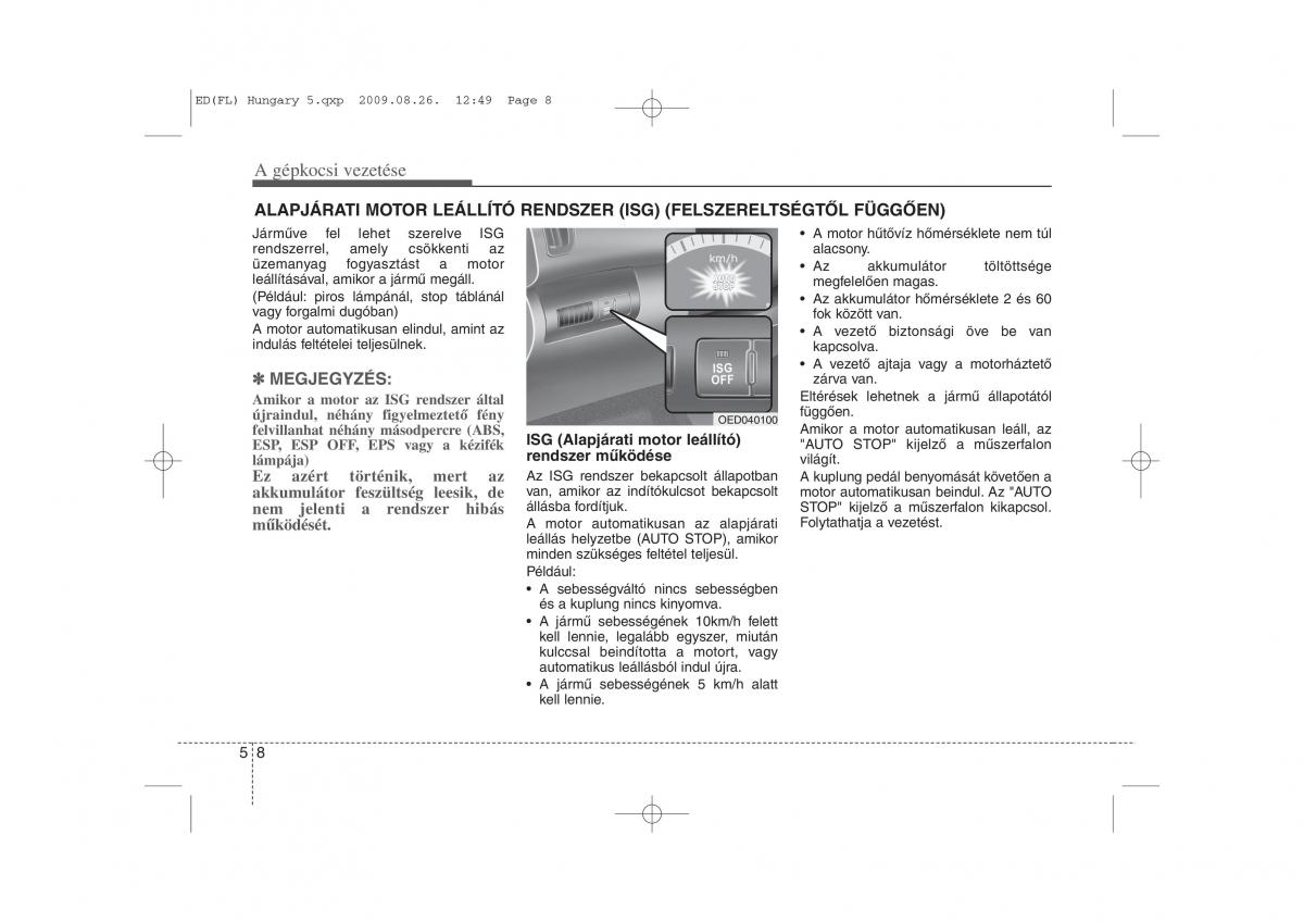 KIA Ceed I 1 Kezelesi utmutato / page 225