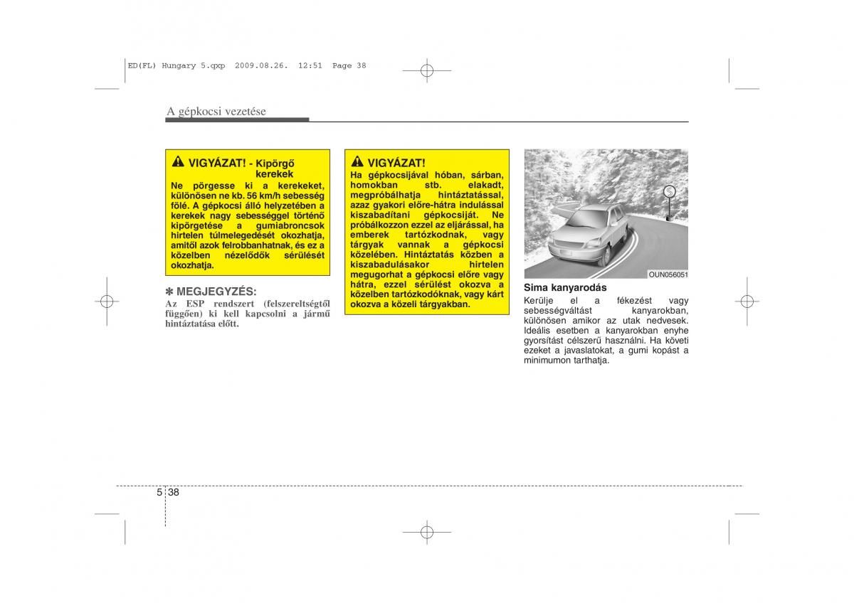 KIA Ceed I 1 Kezelesi utmutato / page 255