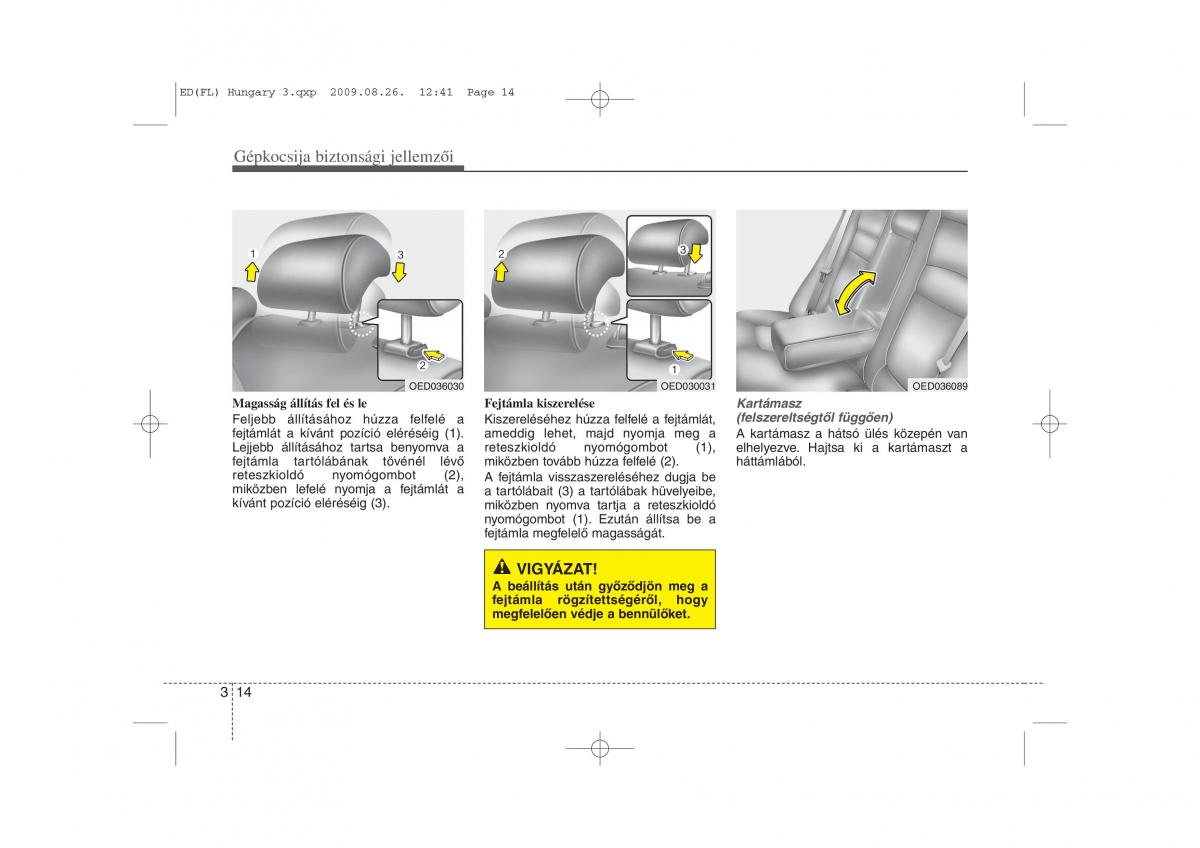 KIA Ceed I 1 Kezelesi utmutato / page 27