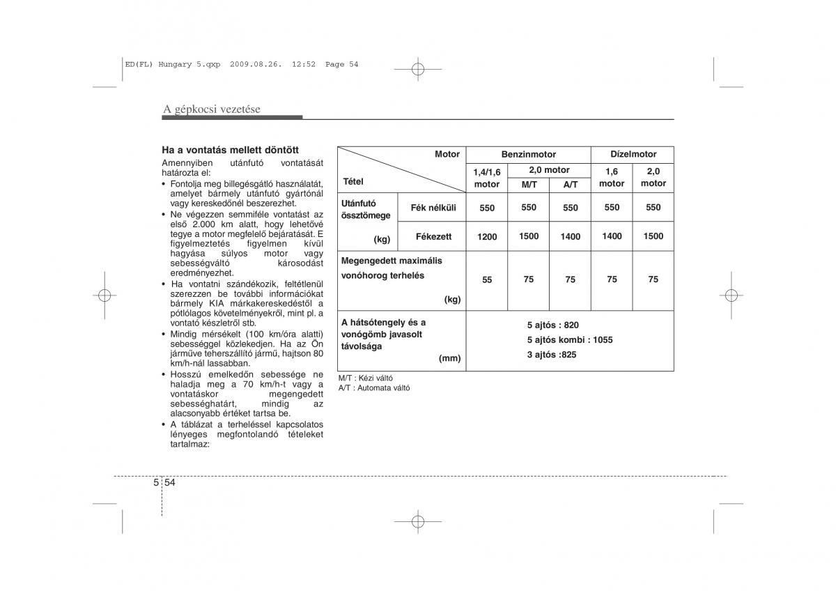 KIA Ceed I 1 Kezelesi utmutato / page 271