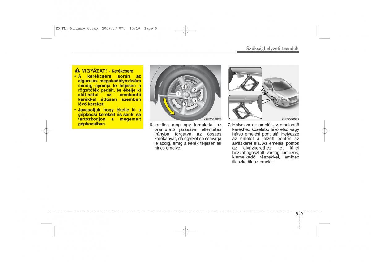 KIA Ceed I 1 Kezelesi utmutato / page 282