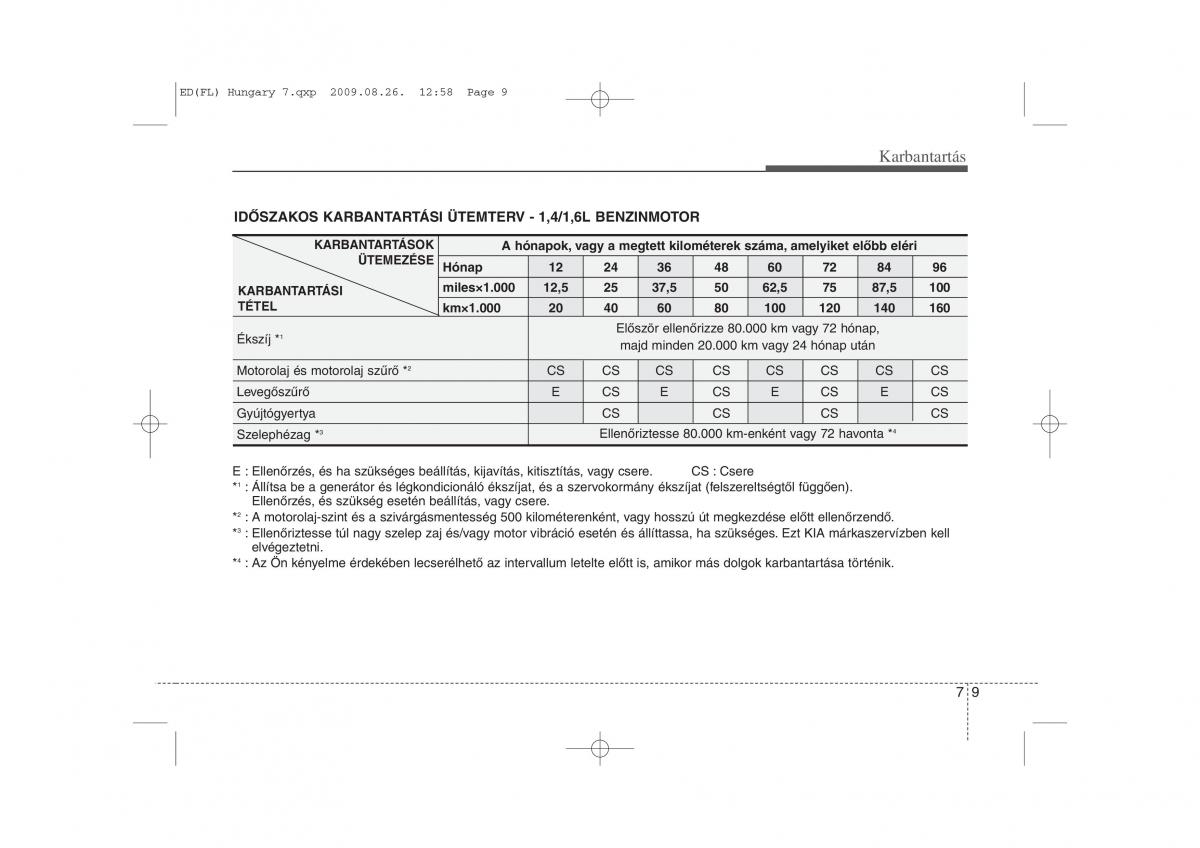 KIA Ceed I 1 Kezelesi utmutato / page 306