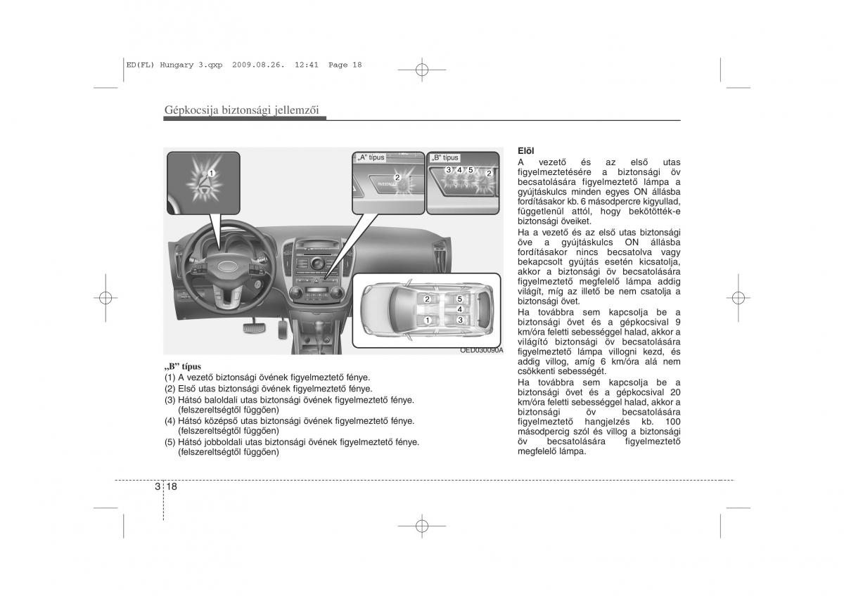 KIA Ceed I 1 Kezelesi utmutato / page 31