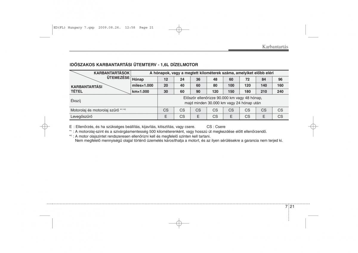 KIA Ceed I 1 Kezelesi utmutato / page 318