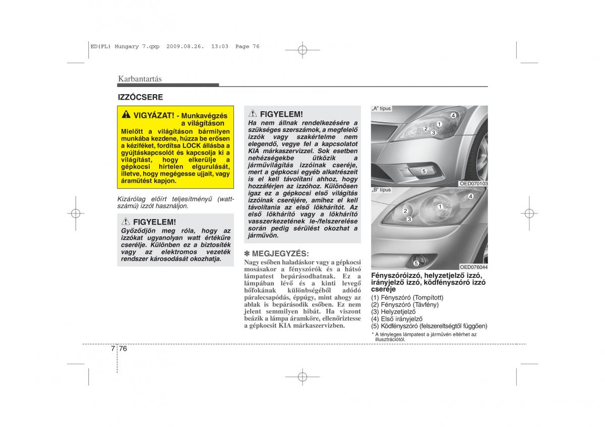 KIA Ceed I 1 Kezelesi utmutato / page 373