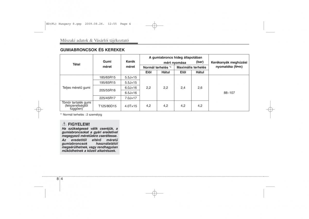 KIA Ceed I 1 Kezelesi utmutato / page 398