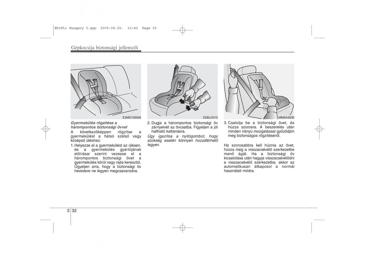 KIA Ceed I 1 Kezelesi utmutato / page 45