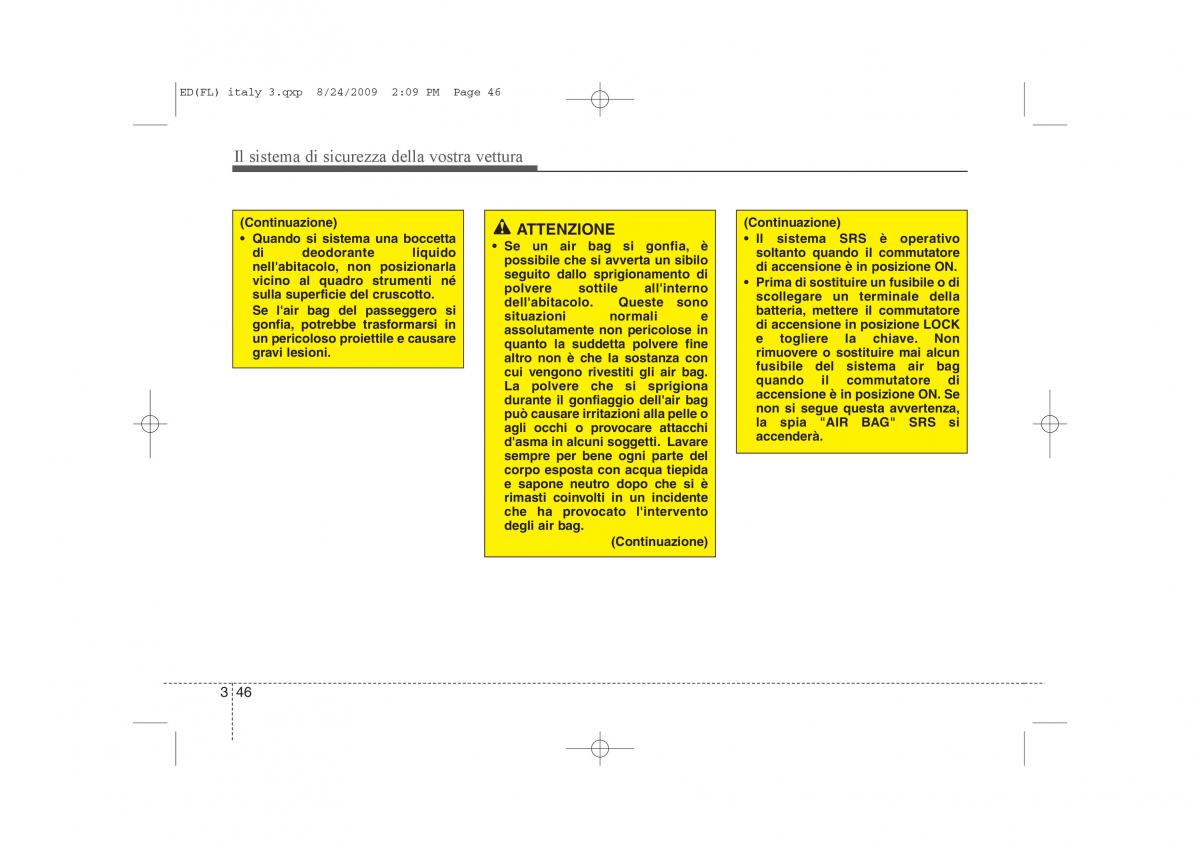 KIA Ceed I 1 manuale del proprietario / page 59