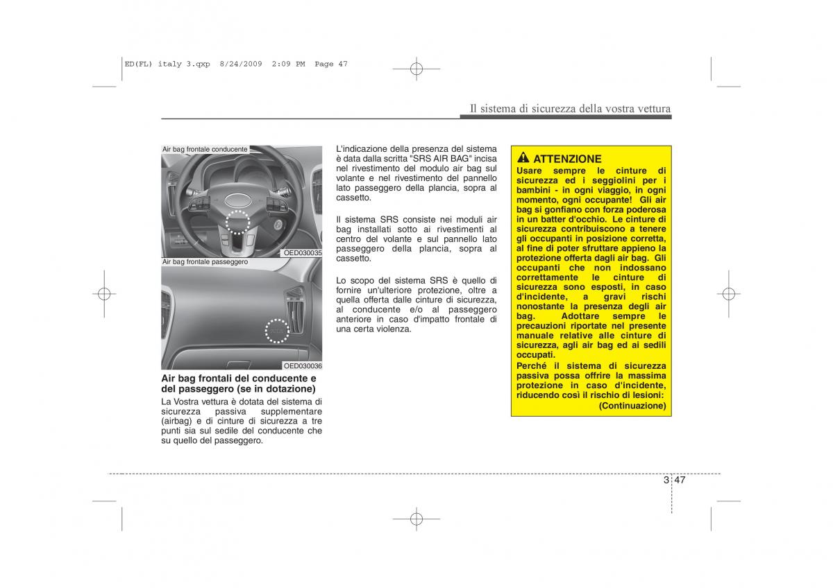 KIA Ceed I 1 manuale del proprietario / page 60