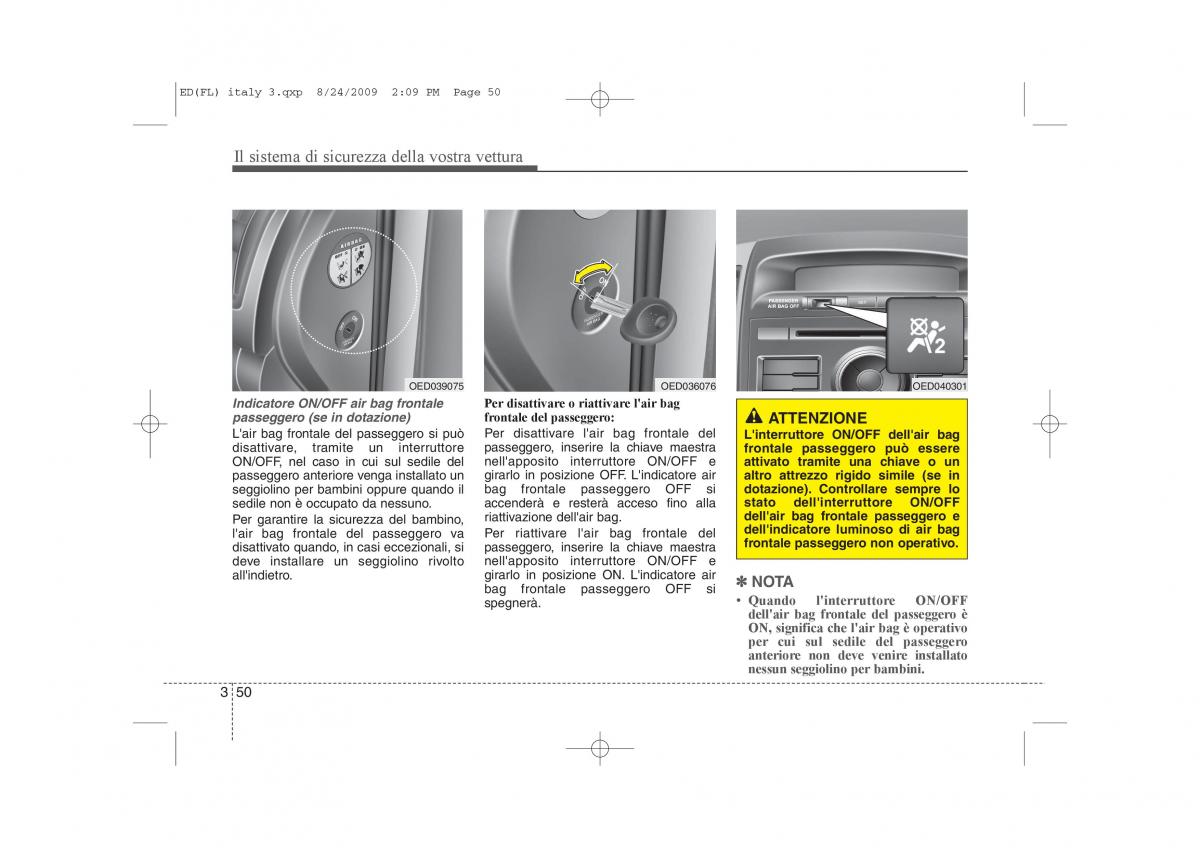 KIA Ceed I 1 manuale del proprietario / page 63