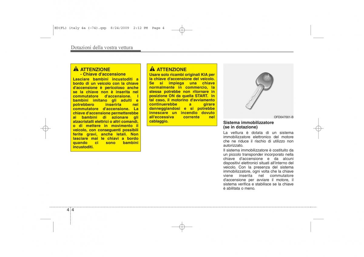 KIA Ceed I 1 manuale del proprietario / page 79